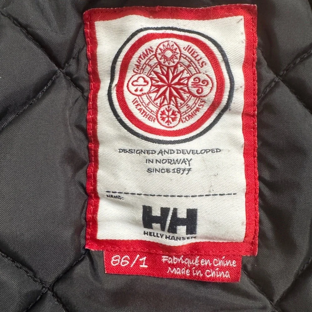 Helly Hansen Kids Ski Jacket Girls 86/1 Pink Striped‎ Waterproof Insulated Snow